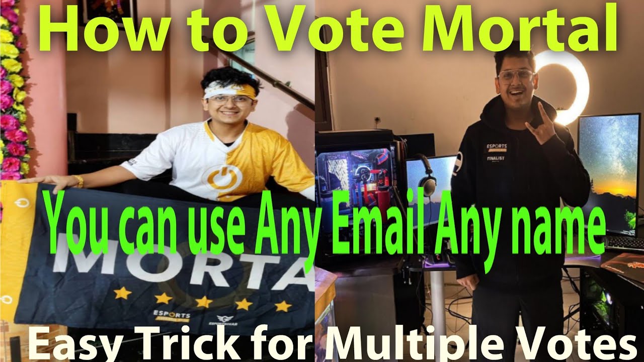 HOW TO VOTE FOR MORTAL IN ESPORTS AWARDS |MORTAL||PUBG MOBILE||MORTAL ARMY|How to Vote Multiple Time