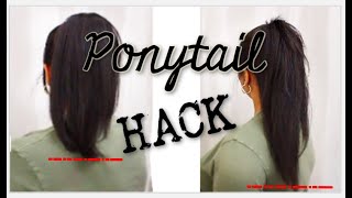 How To: Long Ponytail WITHOUT Extensions || Long Hair hack revisited || AccordingToChloeC