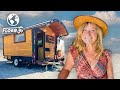 Solo Female&#39;s Self-Built Tiny Wagon: Embracing Nomadic Life