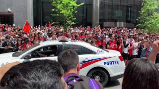 Toronto police at the Toronto Raptors Parade