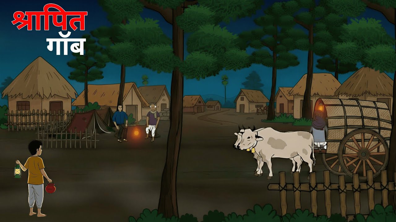 श्रपित गाब | Haunted Village | Horror story | Chini toons