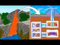 Minecraft Tutorial: How To Make A Volcano Hidden Base "Hidden Lava Base"