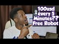 Using this free robot to hit over 100usd every 5 minutes doing nothing  meta banks robot  forex