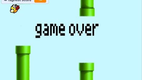 flappy bird in scratch demo (upgraded the original game from kidcodingplayground