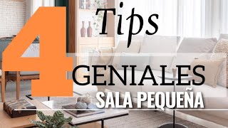 TIPS Y CONSEJOS PARA DECORAR SALA PEQUEÑA #short# salapequeña