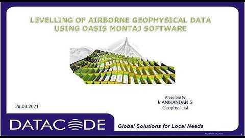 LEVELLING OF AIRBORNE GEOPHYSICAL DATA USING OASIS MONTAJ SOFTWARE