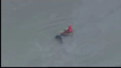 Raw Video: Firefighter Rescues Dog From Icy Berkeley Lake