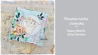 Wiosenna kartka z konewką #AltairArt #cardmaking