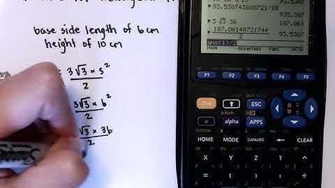 Volume for a Hexagonal Prism