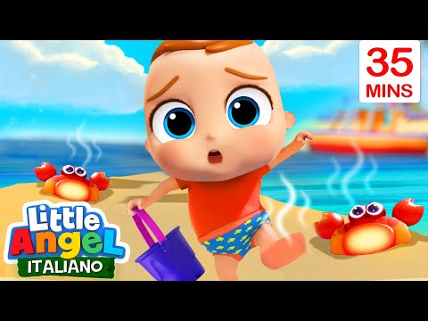 Fai Attenzione alla Sabbia Calda!🦀🌊 Cartoni Animati con Gianni Piccino - Little Angel Italiano