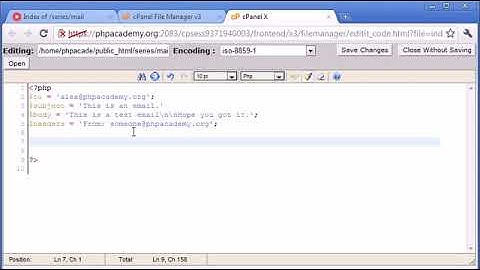 Beginner PHP Tutorial   98   Sending an Email Part 1 ‏