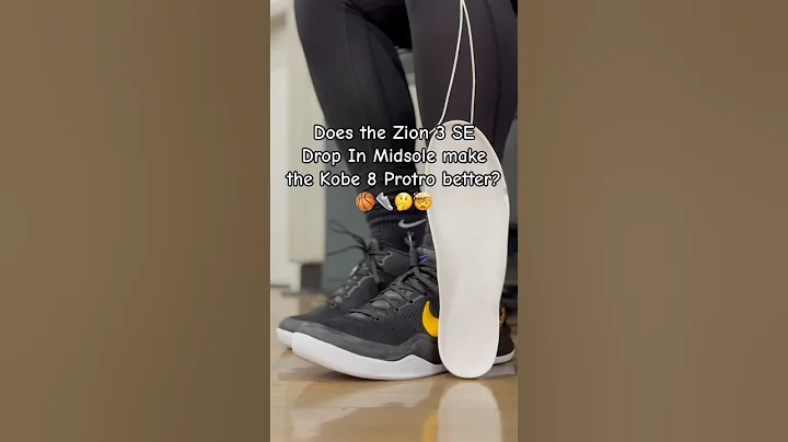 Does the Zion 3 Drop In Midsole Improve The Kobe 8 Protro? 🏀👟👀 #basketball #sneaker #review