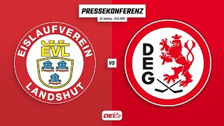 Pressekonferenz 35. Spieltag | EV Landshut - Düsseldorfer EG