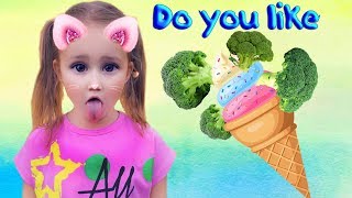 Do you like broccoli ice cream? Super simple kids songs and nursery rhymes from KiKiStar