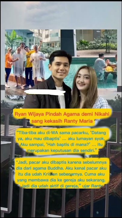 Ryan wijaya pindah agama demi menikahi Ranty Maria #artist #shots