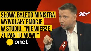 Słowa byłego ministra wywołały emocje w studiu. 