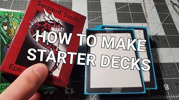 How To Make Starter Decks For Your Homemade Trading Card Games!