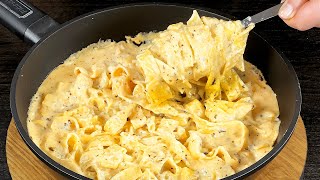 10 minute miracle The perfect creamy pasta! Best recipe for quick and delicious cooking! 🍽️