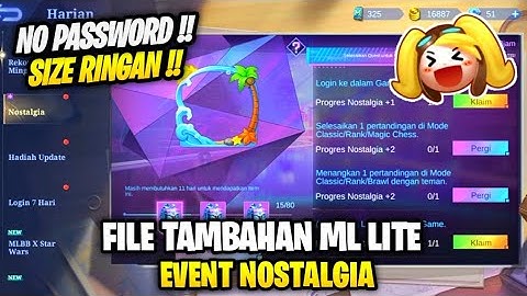 Data Open Event Nostalgia Border Avatar Terbaru Patch Project Next | File Tambahan Ml Lite