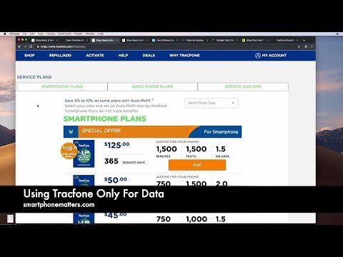Using Tracfone Only For Data