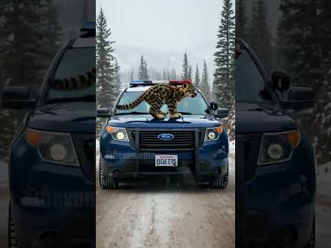 Police Officers Save Snow Leopard From Poachers! #Rescue #animal#Wildlife