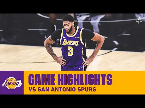 HIGHLIGHTS | Los Angeles Lakers vs. San Antonio Spurs (11/3/19) | Lakers