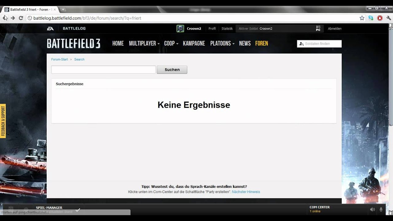 Battlefield 3 Friert Einhängt Sich Auf
