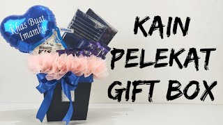 Idea Kain Pelekat Gift Box With Chocolate