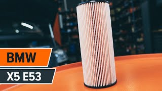 How and when to replace Oil filters BMW X5 (E53): video tutorial