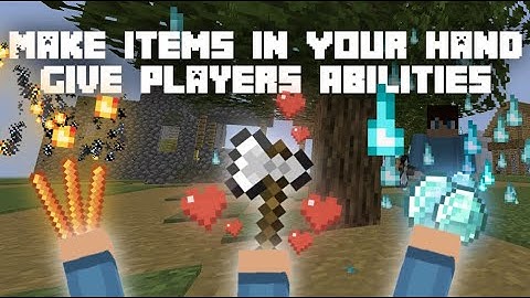 ✔️ Make Items In Your Hand Give Players Abilities Minecraft! Make OP Weapons! ✔️