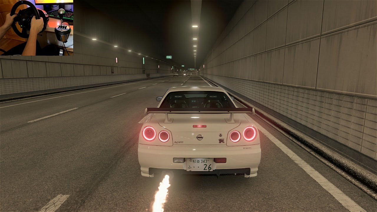 1100HP Nissan Skyline R34 GTR full send | Assetto Corsa | Thrustmaster ...