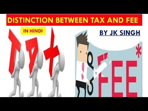 Video: How Taxes Differ From Fees