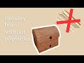 Viral jewellery box without popsticks #trending#diy #craft #rainbowthreads #box