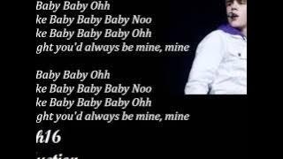 Justin Bieber ~ Baby (Acoustic) Lyrics