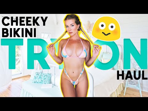 CHEEKY BIKINI TRY ON HAUL w/ Kat Wonders | BlackboughSwim.com