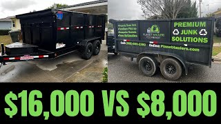 $16,000 Dump Trailer VS $8,000 Dump Trailer! Is It Worth It?