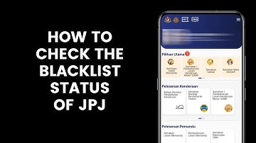 How to check the blacklist status of JPJ in the MyJPJ app