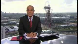 Fly visits George Alagiah in Olympic Studio