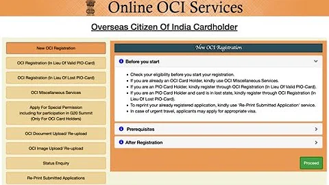 OCI Update or Renew | OCI | OCI Card | Renew OCI | New Passport | Renewal of OCI | OCI Process | USA