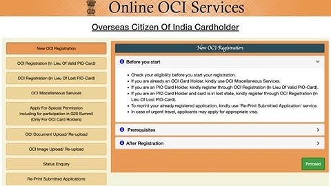 OCI Update or Renew | OCI | OCI Card | Renew OCI | New Passport | Renewal of OCI | OCI Process | USA