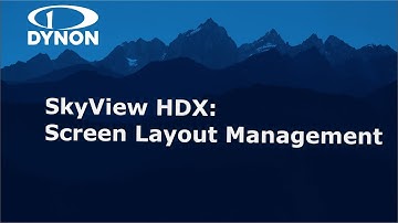 SkyView HDX - Screen Layout Demonstration