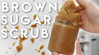 Easy DIY Brown Sugar Exfoliating Body Scrub - Free Recipe #brambleon #diyskincare