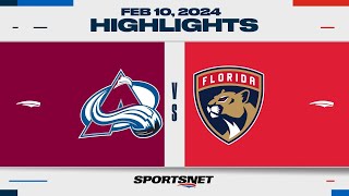 NHL Highlights | Avalanche vs. Panthers - February 10, 2024