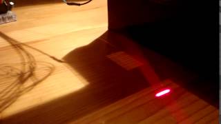 Custom laser scanner - Stepper motor test