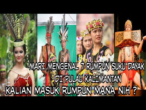  SUKU  DAYAK  Mengenal 7 Rumpun Suku  Dayak  di Kalimantan 