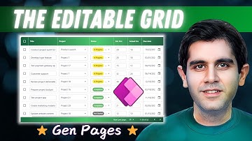 How I Built an Excel-Like Editable Grid in Power Apps Using Generative Pages