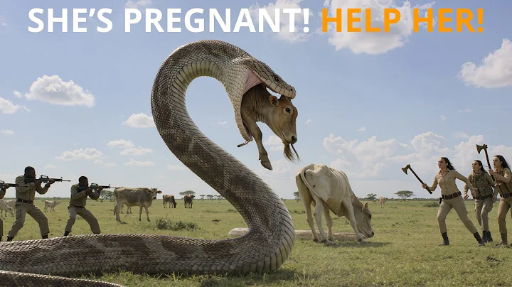 Brave Rescue Team Saves Pregnant Cow from Giant Python in Florida!