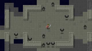 A swordsman sliding around in whichever direction