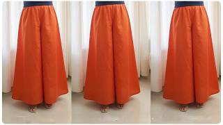 सिर्फ 2.25 Meter कपड़े से बनाए Circular Palazzo | Circular Plazzo Cutting |Stitch By Stitch