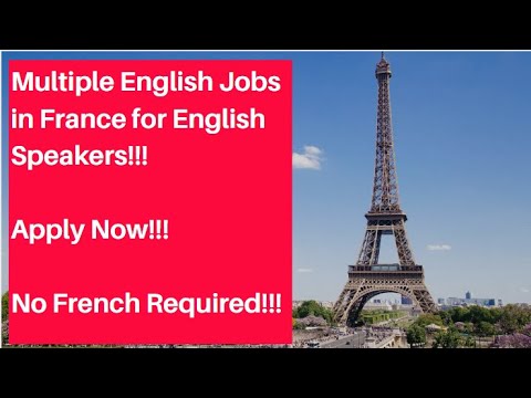 temporary jobs in france for english speakers